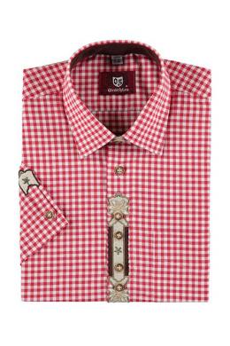 Orbis Trachtenhemd - ANDREAS, Rot, 43/44 (XL)