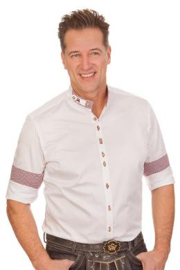 Orbis Trachtenhemd - EDMONT, Bordeaux, 53/54 (6XL)