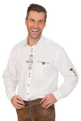 Orbis Trachtenhemd - GEORG, Weiß, 39/40 (M)