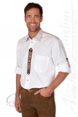 Orbis Trachtenhemd - H061, Weiß, 4XL