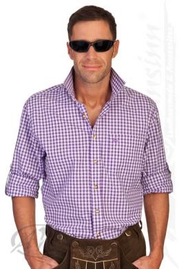 Orbis Trachtenhemd - H1213, Lila, 6XL
