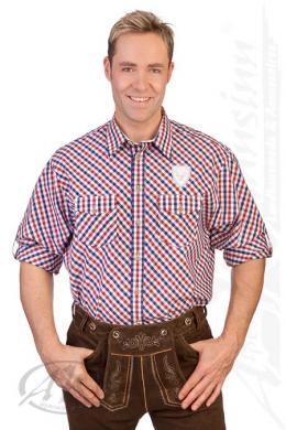 Orbis Trachtenhemd - H1305, Rot, 5XL