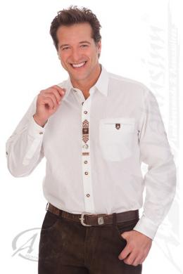 Orbis Trachtenhemd - H1539, Weiß, 53/54 (6XL)