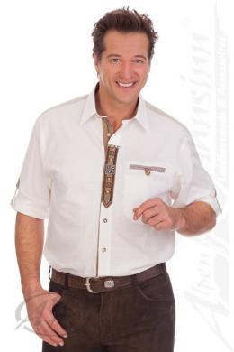 Orbis Trachtenhemd - H1540, Weiß, 51/52 (5XL)