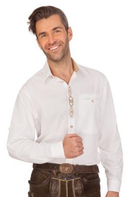 Orbis Trachtenhemd - KURT, Weiß, 39/40 (M)