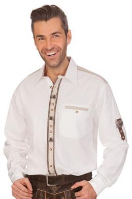 Orbis Trachtenhemd - MICHAEL, Weiß, 53/54 (6XL)