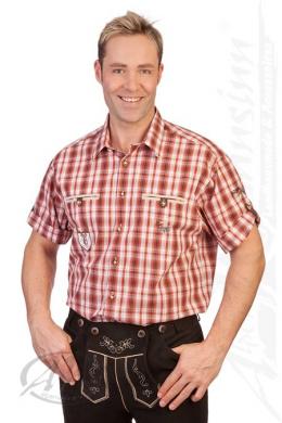 Orbis Trachtenhemd - O´ZAPFT IS, Erdbeer, 6XL