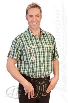 Orbis Trachtenhemd - O´ZAPFT IS, Flaschengrün, 5XL