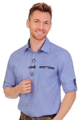 Orbis Trachtenhemd - ORNELLO, Jeansblau, 37/38 (S)