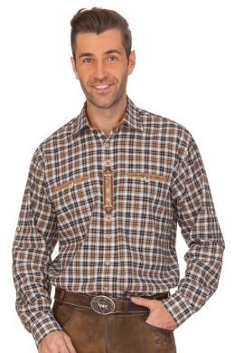 Orbis Trachtenhemd - REINHOLD, Dunkelbraun, 49/50 (4XL)