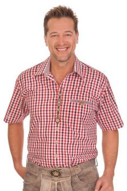 Orbis Trachtenhemd - VOLKMAR, Rot, 53/54 (6XL)