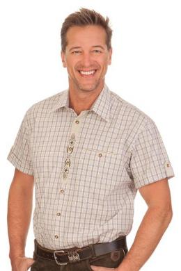 Orbis Trachtenhemd - WALDFRIED, Braun, 43/44 (XL)
