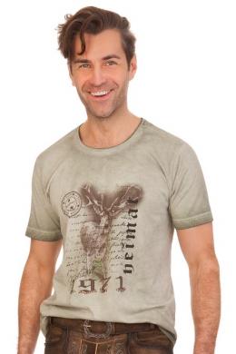 Orbis Trachtenshirt Herren - GIPFELSTÜRMER, Khaki, M