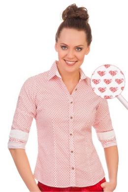 PURE Trachtenbluse - DARLINE, Rot, XS