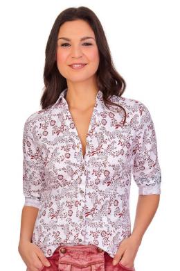 PURE Trachtenbluse - HANNAH, Bordeaux, S