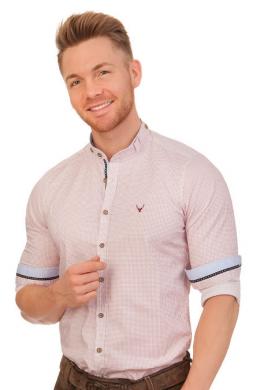 PURE Trachtenhemd - GODRIC, Rot, XS