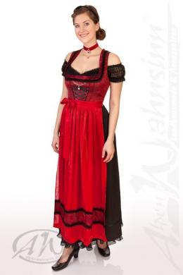 Spieth & Wensky Dirndl lang 2tlg. - NERITZ, Rot, 32