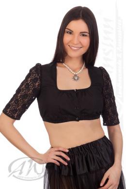 Spieth & Wensky Dirndlbluse - BRÜHL, Schwarz, 48