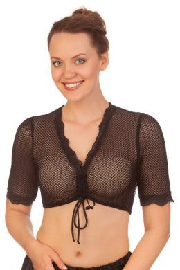 Spieth & Wensky Dirndlbluse - HARZ, Schwarz, 42
