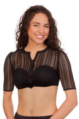 Spieth & Wensky Dirndlbluse - HIRSE, Schwarz, 30