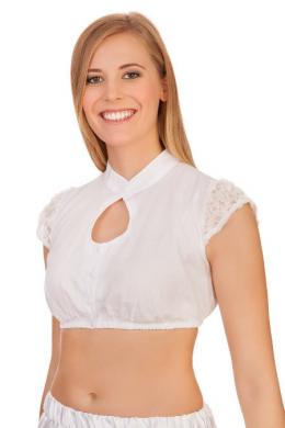 Spieth & Wensky Dirndlbluse - KNUSPER, Weiß, 38