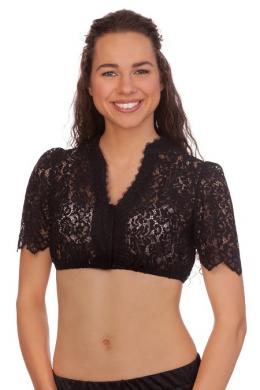 Spieth & Wensky Dirndlbluse - MELLINGEN, Schwarz, 38