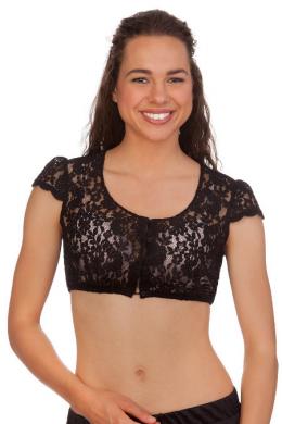 Spieth & Wensky Dirndlbluse - MERKLINGEN, Schwarz, 34