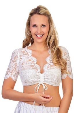 Spieth & Wensky Dirndlbluse - PAKUNA, Creme, 44