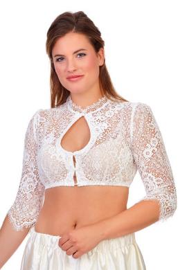 Spieth & Wensky Dirndlbluse - PLÄTZCHEN, Creme, 42