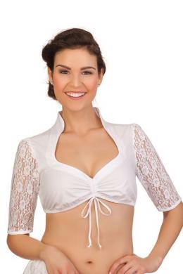 Spieth & Wensky Dirndlbluse - WIRA-AW, Weiß, 54