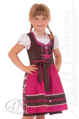 Spieth & Wensky Kinderdirndl 3tlg. - ARIELLE, Fuchsia, 128