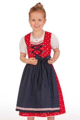 Spieth & Wensky Kinderdirndl 3tlg. - EILEEN, Rot, 128