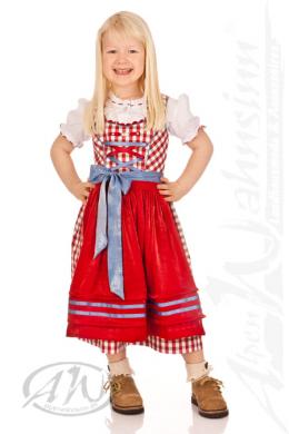 Spieth & Wensky Kinderdirndl 3tlg. - LENI, Rubin, 92