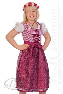 Spieth & Wensky Kinderdirndl 3tlg. - WICHTEL, Fuchsia, 110