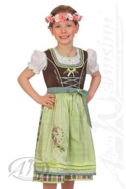 Spieth & Wensky Kinderdirndl 3tlg. - WUXI, Limone, 92