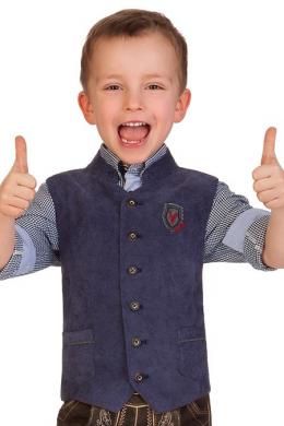 Spieth & Wensky Kinderweste - GEPARD - jeans, Jeansblau, 158/164