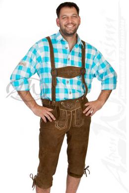 Spieth & Wensky Kniebundlederhose - ELSTAL, Braun, 56