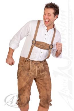 Spieth & Wensky Kniebundlederhose - NEPOMUK, Hasel, 58