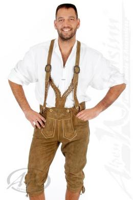 Spieth & Wensky Kniebundlederhose - RICK, Erde, 94