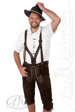 Spieth & Wensky Kniebundlederhose - TIMO, Ruß, 64