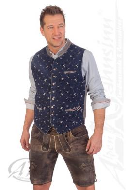 Spieth & Wensky Lederhose Herren kurz - BARNITZ, Marone, 56