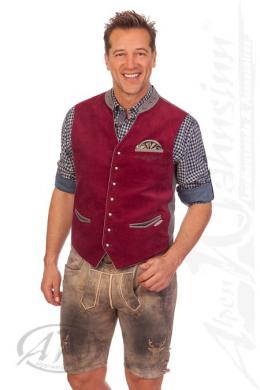 Spieth & Wensky Lederhose Herren kurz - DOMOS, Stein, 60