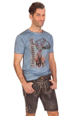 Spieth & Wensky Lederhose Herren kurz - EILERT, Graphit, 58