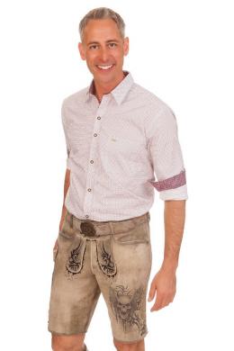 Spieth & Wensky Lederhose Herren kurz - HADES, Whisky, 52