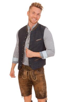 Spieth & Wensky Lederhose Herren kurz - HAVEL, Tabak, 50
