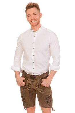 Spieth & Wensky Lederhose Herren kurz - KUNO, Hellbraun, 58