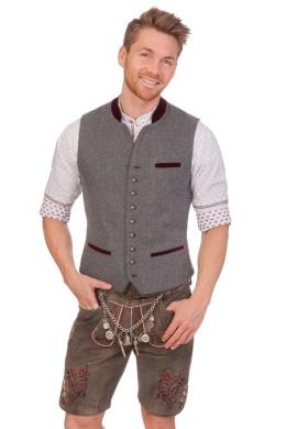 Spieth & Wensky Lederhose Herren kurz - MARVIN, Erde, 64