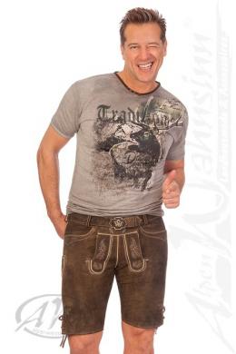 Spieth & Wensky Lederhose Herren kurz - VEIT, Bisam, 56