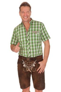 Spieth & Wensky Lederhose Herren kurz - WURZEL, Kastanie, 52