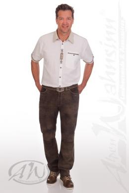 Spieth & Wensky Lederhose lang - ALDO, Braun Antik, 60